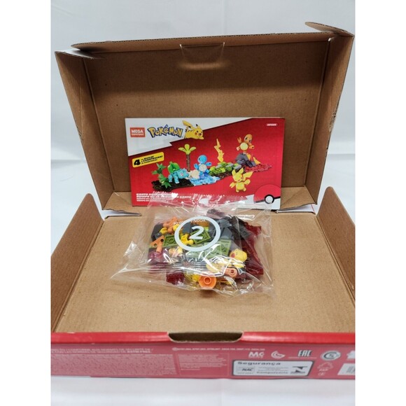 Pokemon Mega Construx: Kanto Region Team: Original Starters Building Set. USED. - Picture 7 of 10